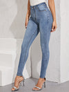 Jeans elásticos de cintura alta