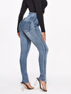 Jeans elásticos de cintura alta con curvas
