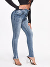 Jeans elásticos de cintura alta con curvas