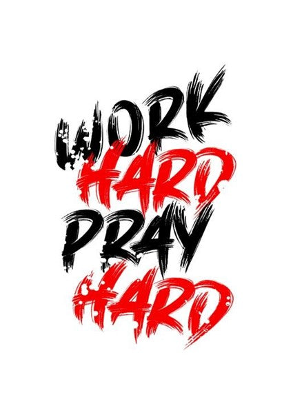 Playera Temática - Work Hard Pray Hard
