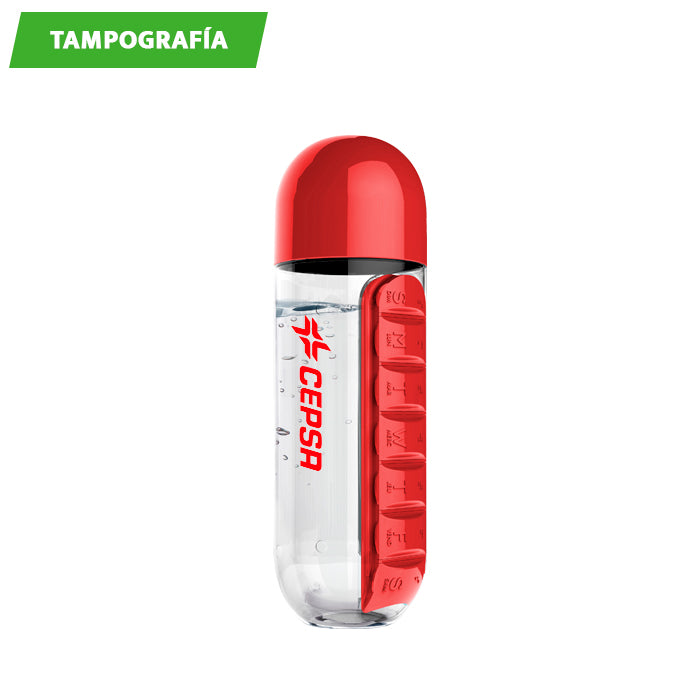 Botella Naha c/pastillero integrado